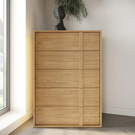 Warm Oak 5-Drawer Chest | OROA Modern Berlin | Oroa.com