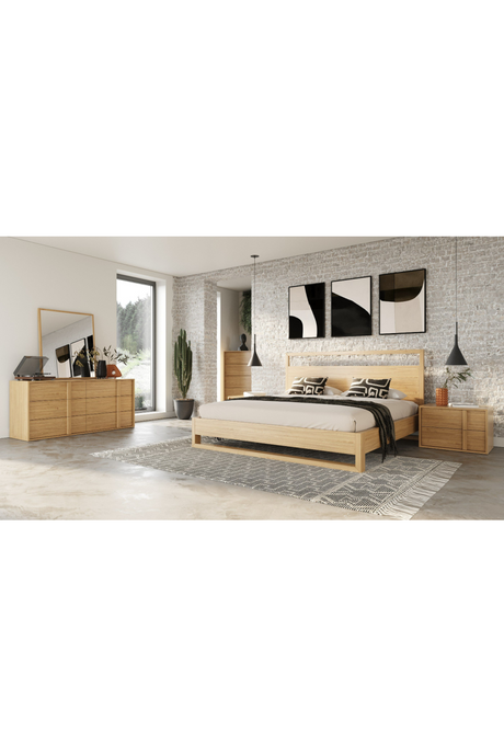 Warm Oak 5-Drawer Dresser | OROA Modern Berlin | Oroa.com