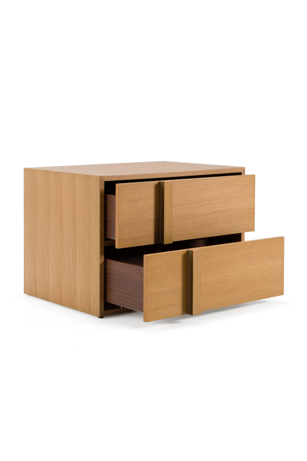 Warm Oak 2-Drawer Nightstand | OROA Modern Berlin | Oroa.com