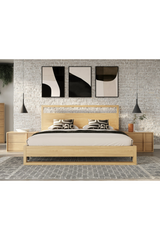 Warm Oak 2-Drawer Nightstand | OROA Modern Berlin | Oroa.com