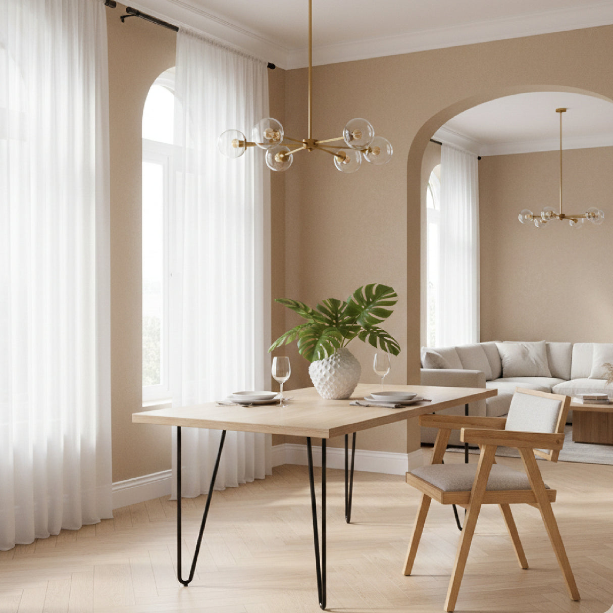   Solid Wood Dining Chairs (2) | Oroa.com