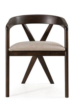 Cross-Back Wooden Dining Chair | OROA Modern Weiss