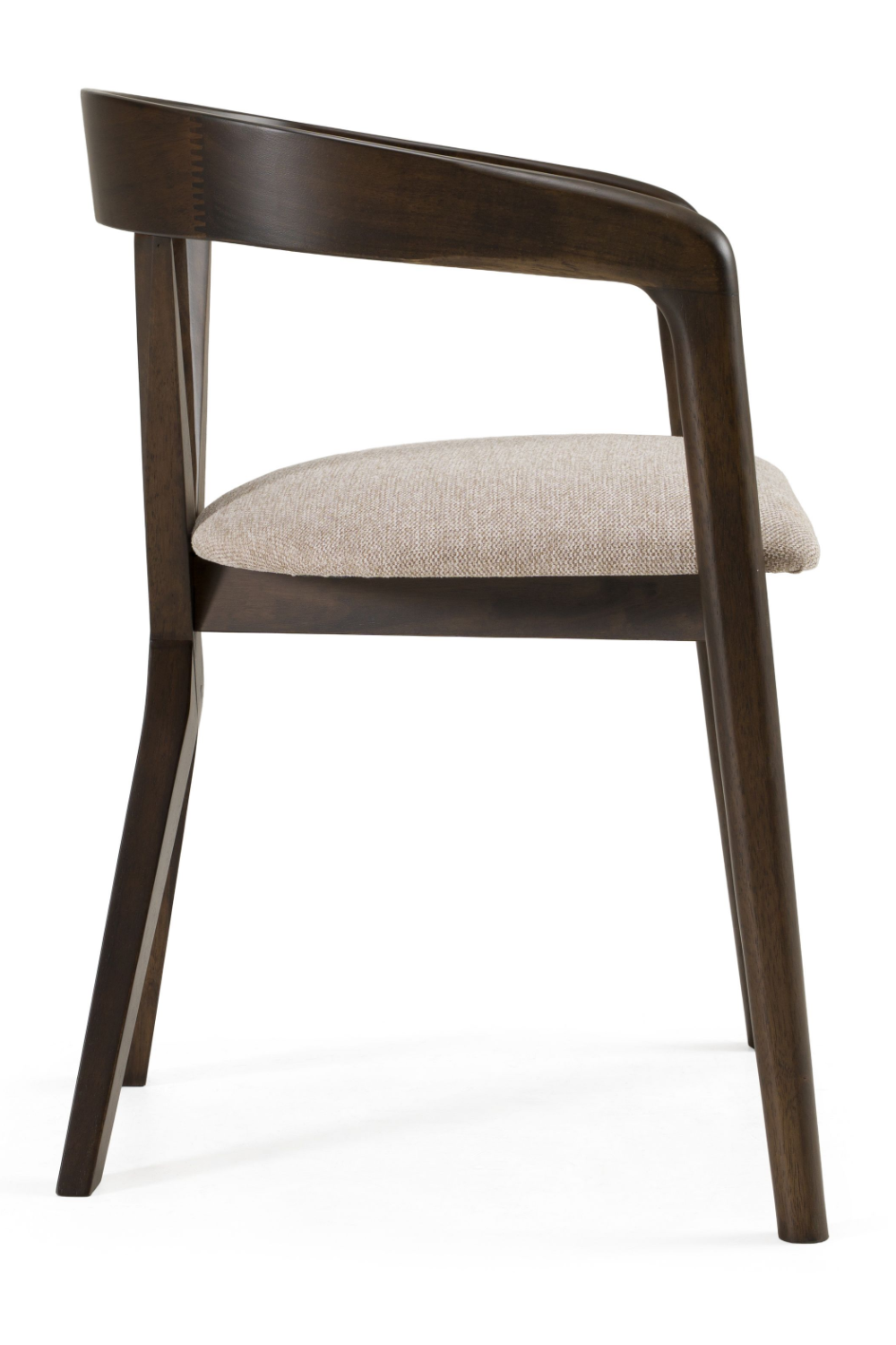 Cross-Back Wooden Dining Chair | OROA Modern Weiss