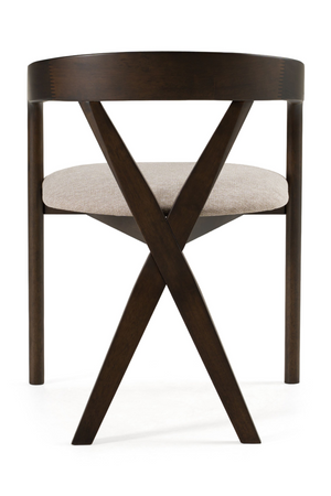Cross-Back Wooden Dining Chair | OROA Modern Weiss