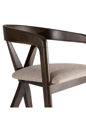 Cross-Back Wooden Dining Chair | OROA Modern Weiss