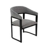 Rubberwood Framed Gray Dining Chair | OROA Modern Maury