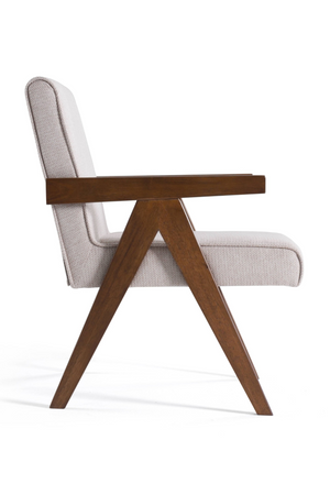 Walnut V-Leg Accent Chairs (2) | OROA Modern Joseline | Oroa.com