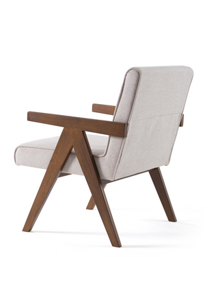 Walnut V-Leg Accent Chairs (2) | OROA Modern Joseline | Oroa.com