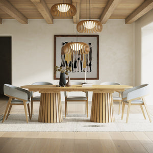   Extendable Oak Dining Table | Oroa.com