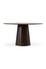 Wenge Veneer Round Dining Table | OROA Modern Weiss | Oroa.com