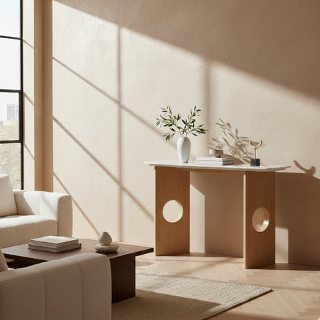 White Oak Console Table | OROA Modern Oshana