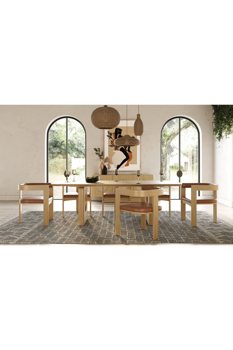 White Oak Veneer Dining Table | OROA Modern Oshana | Oroa.com