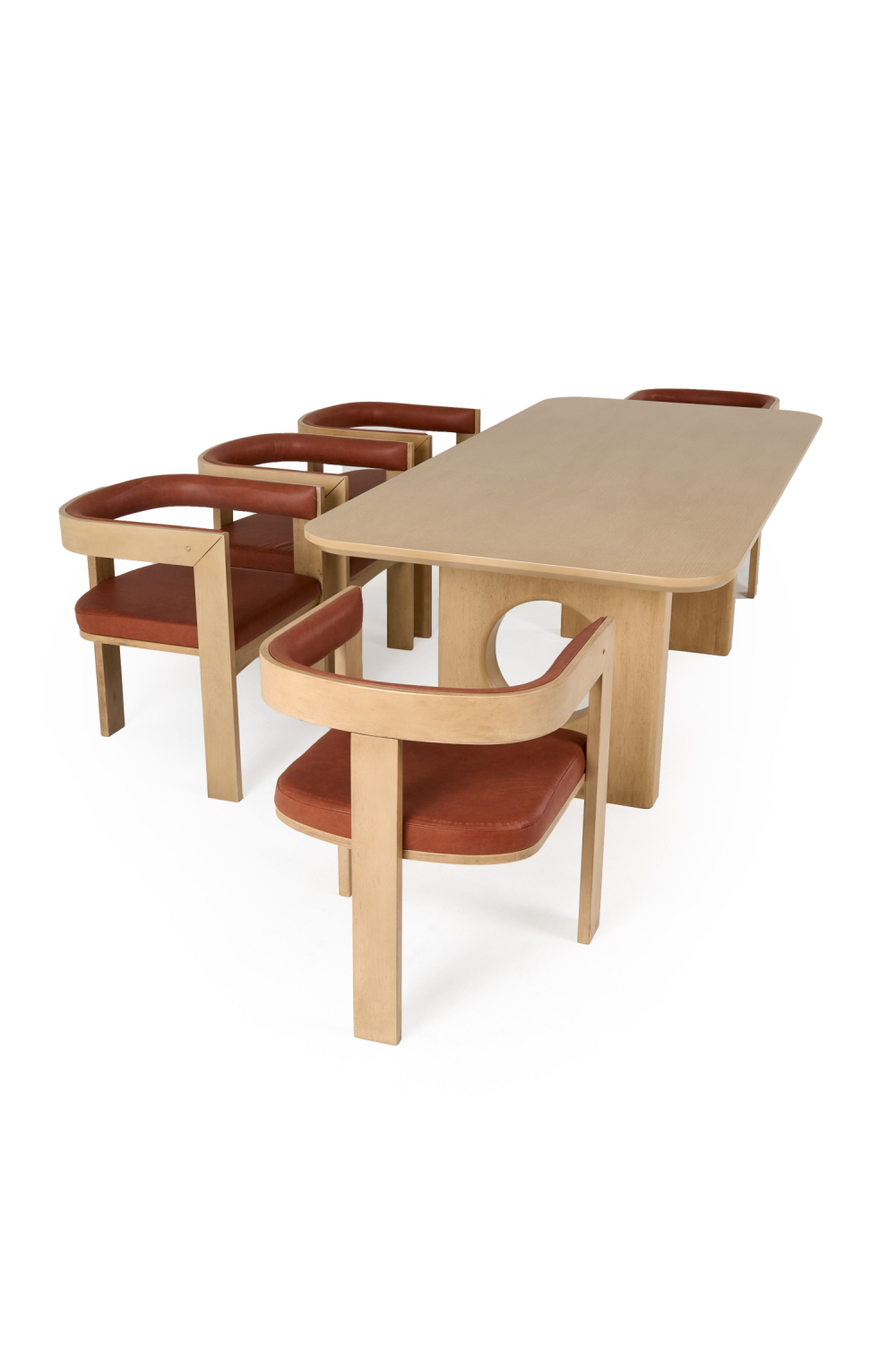 White Oak Veneer Dining Table | OROA Modern Oshana | Oroa.com