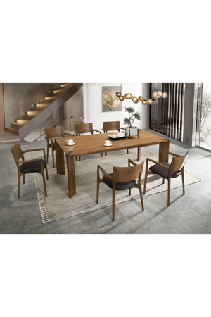 Walnut Rectangular Dining Table | OROA Modern Edelman | Oroa.com