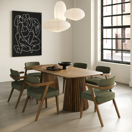 Herringbone Walnut Dining Table | OROA Modern Sacks