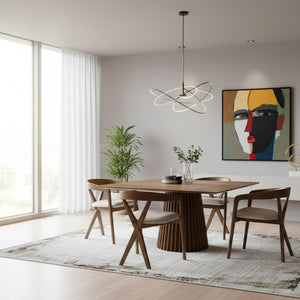   Square Walnut Dining Table | Oroa.com