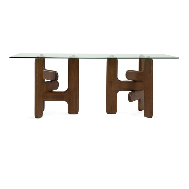 Modern European furniture - Clear Glass Dining Table - www.oroa.com