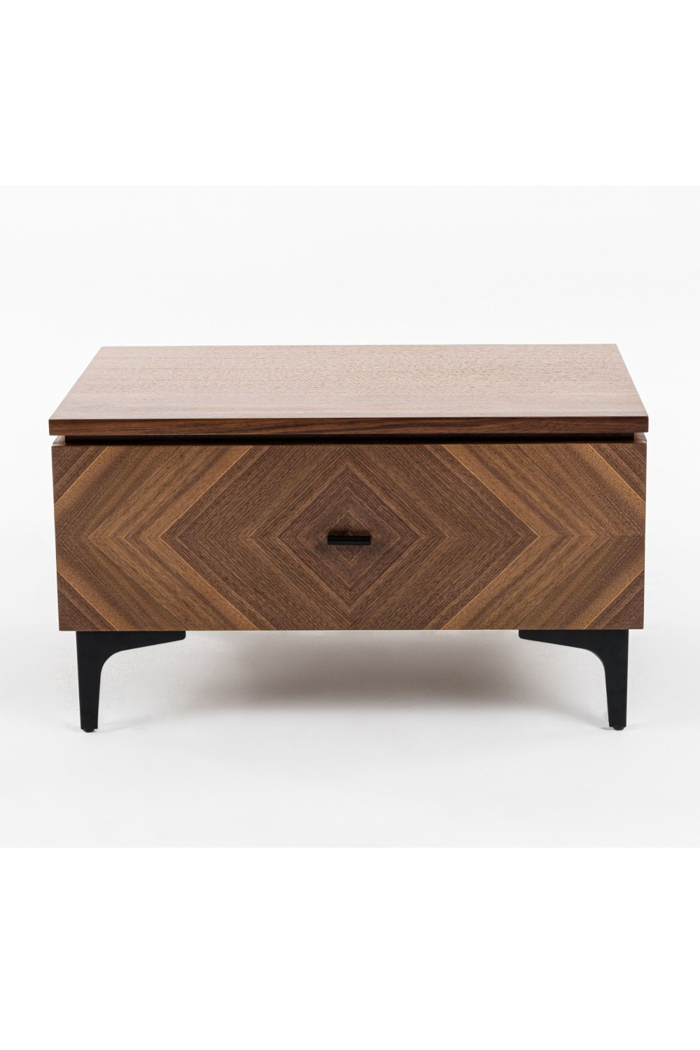 1-Drawer Walnut Veneer Nightstand | OROA Modern Paula | Oroa.com