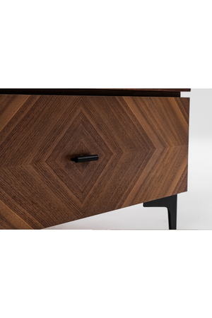 1-Drawer Walnut Veneer Nightstand | OROA Modern Paula | Oroa.com