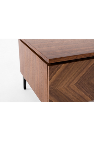 1-Drawer Walnut Veneer Nightstand | OROA Modern Paula | Oroa.com