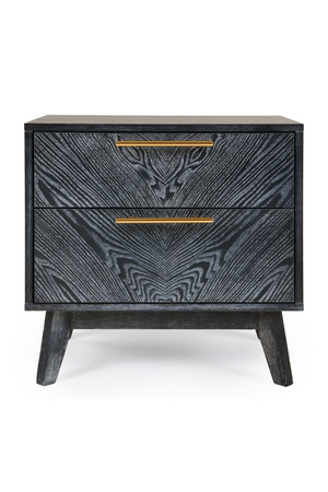 Gray Ash 2-Drawer Nightstand | OROA Modern Diana | Oroa.com