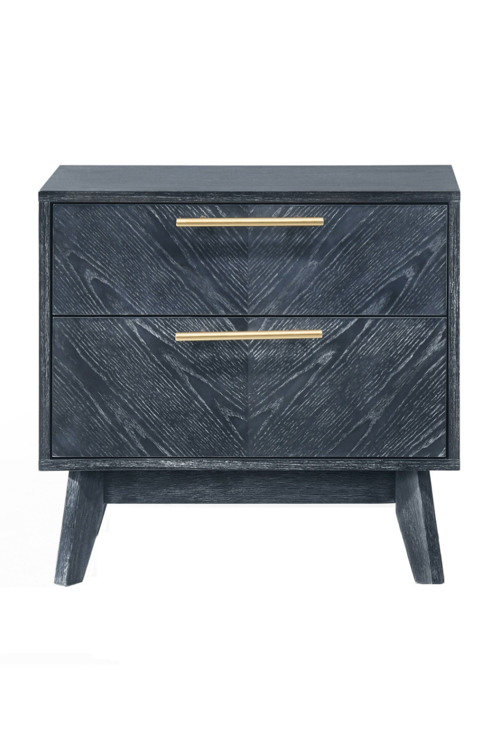 Gray Ash 2-Drawer Nightstand | OROA Modern Diana | Oroa.com