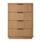 Reeded Wood 4-Drawer Chest | OROA Modern Santa Monica | Oroa.com
