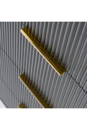 Reeded Wood 4-Drawer Chest | OROA Modern Santa Monica | Oroa.com