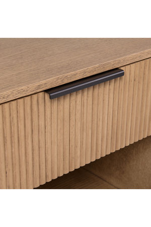 Reeded Wood 1-Drawer Nightstand | OROA Modern Santa Monica | Oroa.com