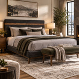 Gray Fabric Bed | OROA Modern Dali