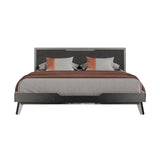 Modern European furniture - Gray Linen Bed - www.oroa.com