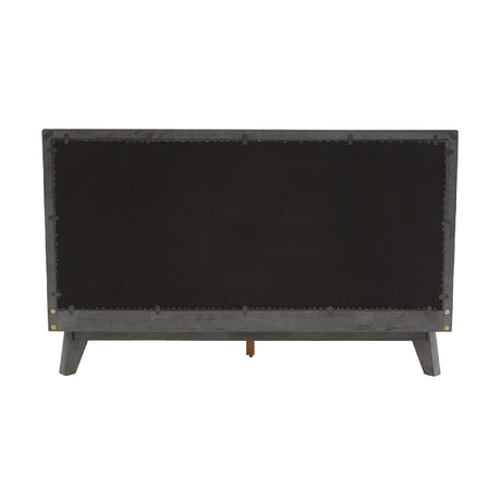 Modern European furniture - Gray Linen Bed - www.oroa.com