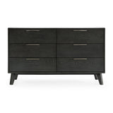 Gray Wash 6-Drawer Dresser | OROA Modern Soria