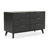 Gray Wash 6-Drawer Dresser | OROA Modern Soria