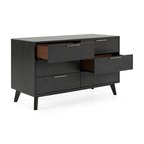 Gray Wash 6-Drawer Dresser | OROA Modern Soria