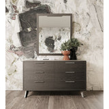 Gray Wash 6-Drawer Dresser | OROA Modern Soria