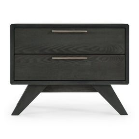 Modern European furniture - Gray Wash 2-Drawer Nightstand - www.oroa.com