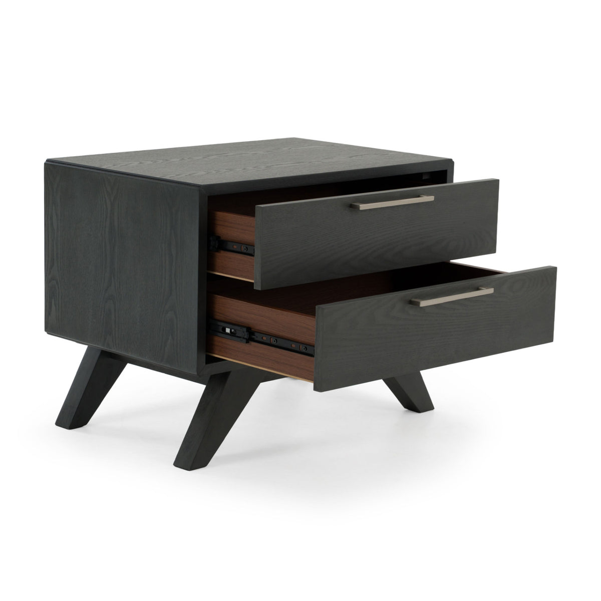 Gray Wash 2-Drawer Nightstand | OROA Modern Soria