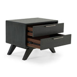 Gray Wash 2-Drawer Nightstand | OROA Modern Soria