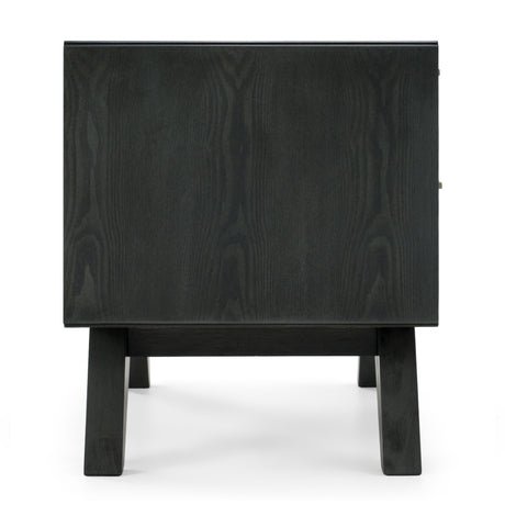 Gray Wash 2-Drawer Nightstand | OROA Modern Soria