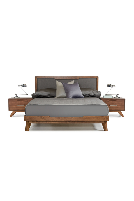 2-Drawer Walnut Nightstand | OROA Modern Soria | Oroa.com