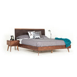 Brown Fabric Bed | OROA Modern Marshall