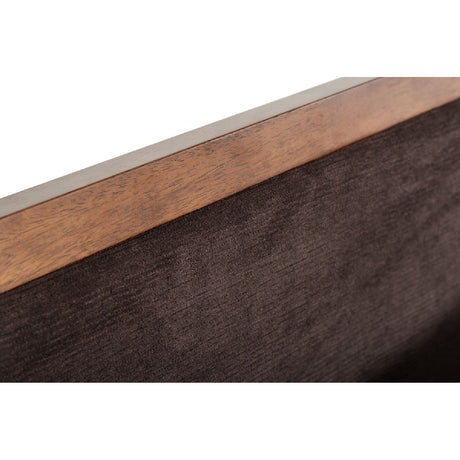 Modern European furniture - Brown Fabric Bed - www.oroa.com