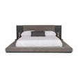 Modern European furniture - Gray Fabric Bed - www.oroa.com