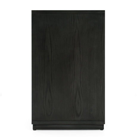 Gray 6-Drawer Dresser with Bookshelves | OROA Modern Jagger