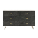 Gray Ash 6-Drawer Dresser | OROA Modern Bryan