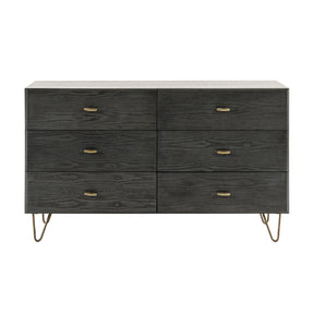 Gray Ash 6-Drawer Dresser - OROA Modern Bryan - view 1