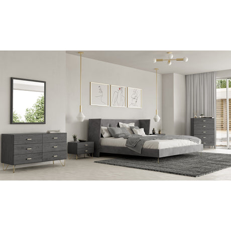Gray Ash 6-Drawer Dresser - OROA Modern Bryan - view 10