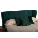 Modern European furniture - Green Velvet Tufted Bed - www.oroa.com