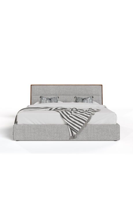 Gray Walnut-Trimmed Bed | OROA Modern Dustin | Oroa.com